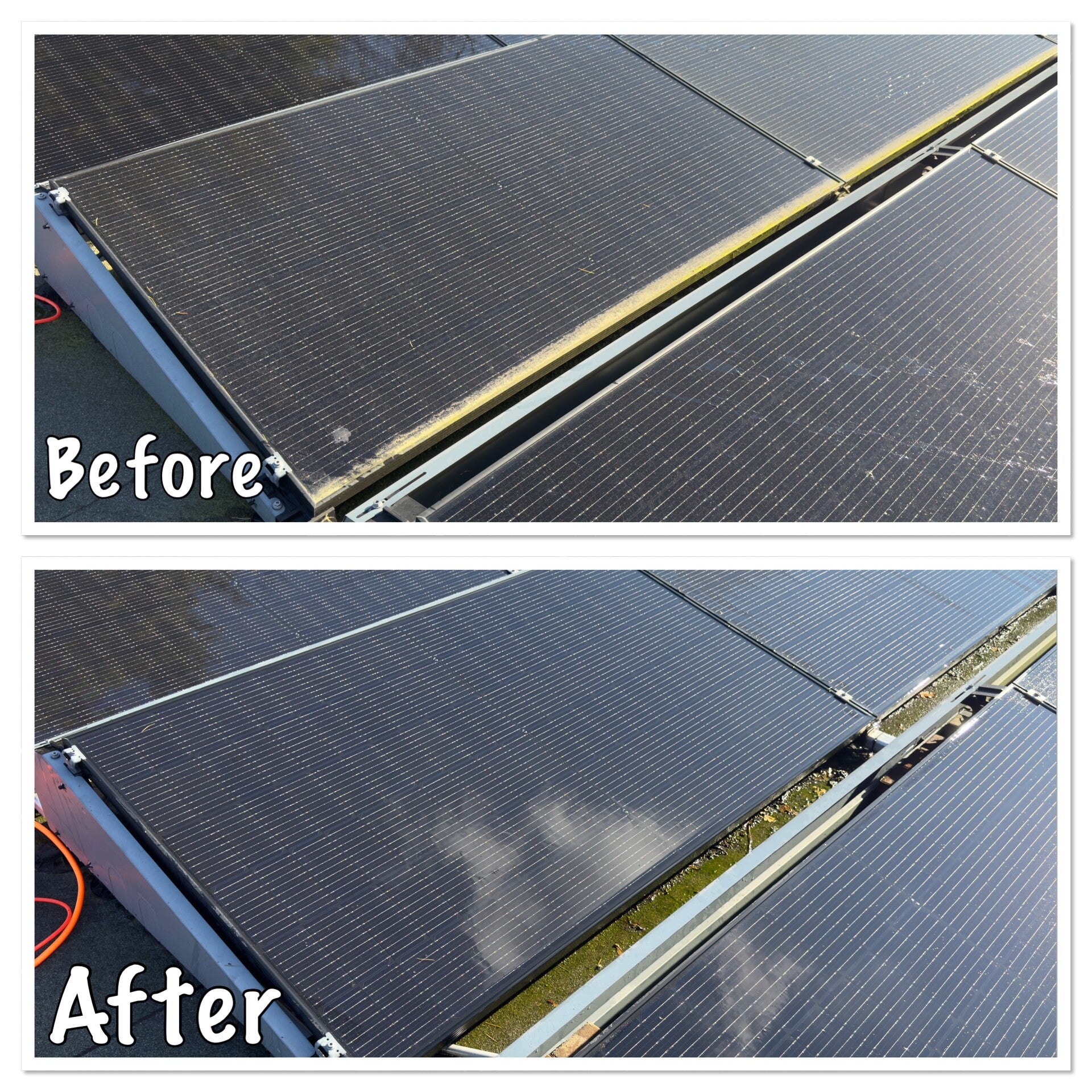 Zonnepanelen op een plat dak